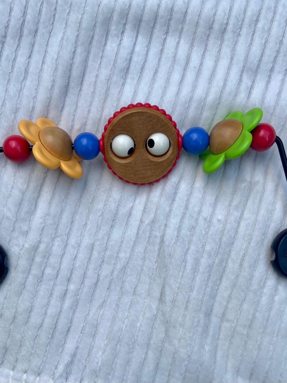 BabyBjorn Wooden Googly Eye Toy Bar for Bouncer wood flowers